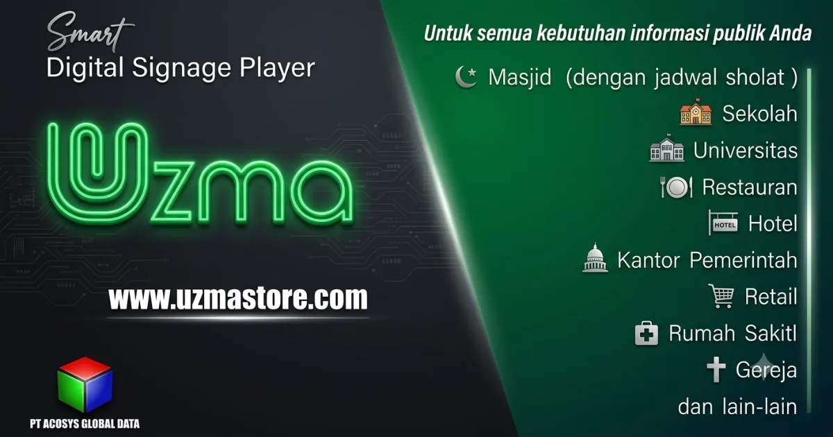 Fasilitas Yang Terdapat Pada Uzma