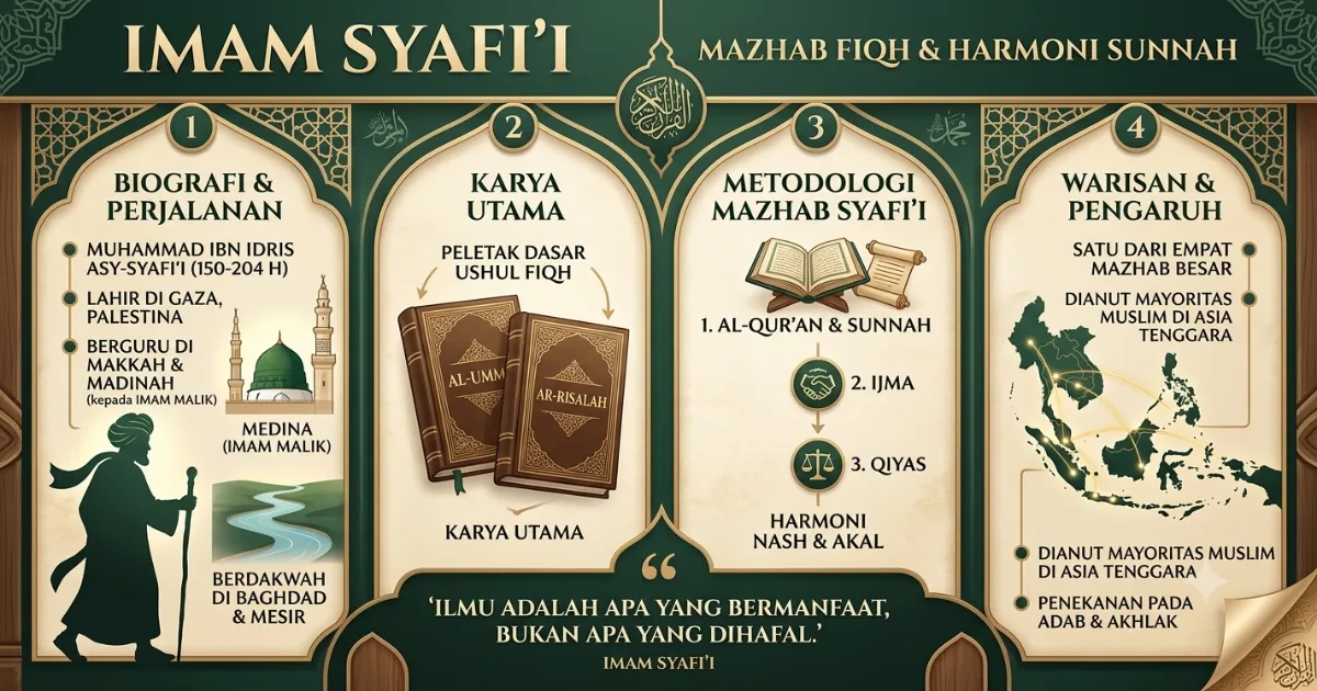 10 Wasiat Imam Syafi'i Sebelum Wafat